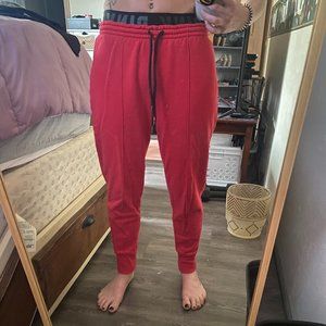 VS Pink- Red Joggers, Size: XS